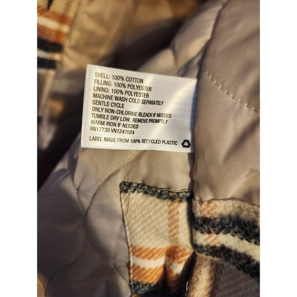 NWT Universal Thread Coat Oversized Plaid Quilted Jacket Sz Large - Picture 12 of 13